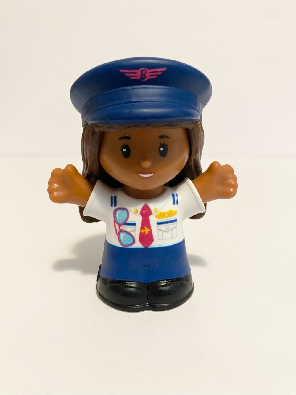 Little People Barbie Pilot Airplane Figure Fisher Price Toy Playset Doll 4/$20 🛑